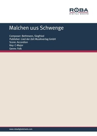 Enlarge image Cover: Malchen uus Schwenge - Roba Music Verlag