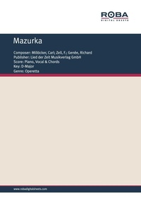 Enlarge image Cover: Mazurka - Roba Music Verlag