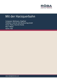 Enlarge image Cover: Mit der Harzquerbahn - Roba Music Verlag