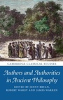 Cover: Authors and Authorities in Ancient Philosophy - Cambridge University Press