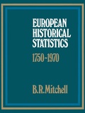 Cover: European Historical Statistics, 1750-1970 - Palgrave Macmillan