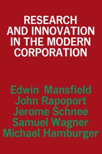 Enlarge image Cover: Research and Innovation in the Modern Corporation - Palgrave Macmillan