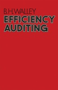 Cover: Efficiency Auditing - Palgrave Macmillan