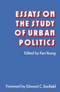 Cover: Essays on the Study of Urban Politics - Palgrave Macmillan