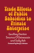 Cover: Trade Effects of Public Subsidies to Private Enterprise - Palgrave Macmillan