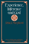 Cover: Experience, Inference and God - Palgrave Macmillan