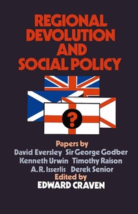 Abbildung von: Regional Devolution and Social Policy - Palgrave Macmillan
