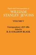 Cover: Papers and Correspondence of William Stanley Jevons - Palgrave Macmillan