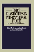 Cover: Price Elasticities in International Trade - Palgrave Macmillan