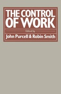 Cover: The Control of Work - Palgrave Macmillan