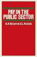 Cover: Pay in the Public Sector - Palgrave Macmillan
