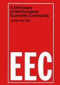 Cover: Dictionary of the European Economic Community - Palgrave Macmillan