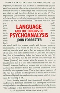 Cover: Language and the Origins of Psychoanalysis - Palgrave Macmillan