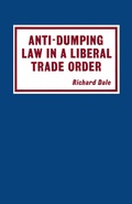 Cover: Anti-dumping Law in a Liberal Trade Order - Palgrave Macmillan