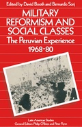 Cover: Military Reformism and Social Classes - Palgrave Macmillan