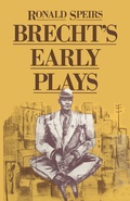Cover: Brecht's Early Plays - Palgrave Macmillan