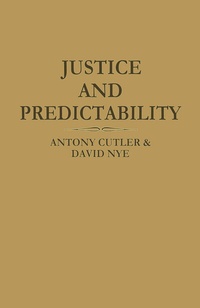 Enlarge image Cover: Justice and Predictability - Palgrave Macmillan