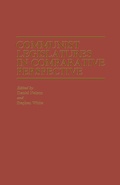 Cover: Communist Legislatures in Comparative Perspective - Palgrave Macmillan