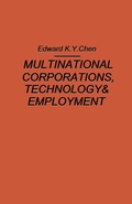 Cover: Multinational Corporations, Technology and Employment - Palgrave Macmillan