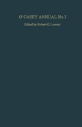 Cover: O'Casey Annual No. 3 - Palgrave Macmillan