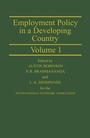 Cover: Employment Policy in a Developing Country A Case-study of India Volume 1 - Palgrave Macmillan