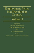 Cover: Employment Policy in a Developing Country A Case-study of India Volume 1 - Palgrave Macmillan
