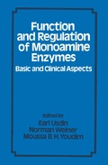 Cover: Function and Regulation of Monoamine Enzymes - Palgrave Macmillan