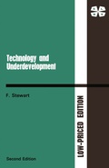 Cover: Technology and Underdevelopment - Palgrave Macmillan