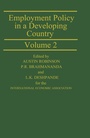 Cover: Employment Policy in a Developing Country A Case-study of India Volume 2 - Palgrave Macmillan