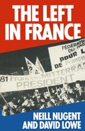 Cover: The Left in France - Palgrave Macmillan