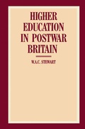 Cover: Higher Education in Post-war Great Britain - Palgrave Macmillan