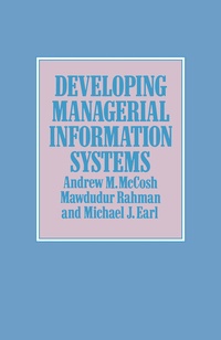 Enlarge image Cover: Developing Managerial Information Systems - Palgrave Macmillan