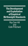 Cover: Development and Exploitation of Empirical Birth Weight Standards - Palgrave Macmillan