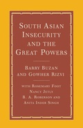 Cover: South Asian Insecurity and the Great Powers - Palgrave Macmillan