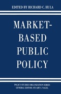 Cover: Market-Based Public Policy - Palgrave Macmillan