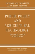 Cover: Public Policy and Agricultural Technology - Palgrave Macmillan