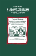 Cover: England's Time of Crisis: From Shakespeare to Milton - Palgrave Macmillan