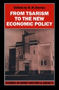 Cover: From Tsarism to the New Economic Policy - Palgrave Macmillan