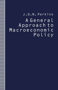 Cover: General Approach to Macroeconomic Policy - Palgrave Macmillan