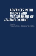 Cover: Advances in the Theory and Measurement of Unemployment - Palgrave Macmillan