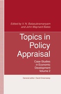 Cover: Topics in Policy Appraisal - Palgrave Macmillan