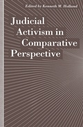 Cover: Judicial Activism in Comparative Perspective - Palgrave Macmillan