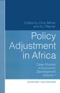 Cover: Policy Adjustment in Africa - Palgrave Macmillan