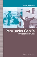 Cover: Peru Under Garcia - Palgrave Macmillan