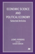 Cover: Economic Science and Political Economy - Palgrave Macmillan