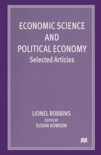 Enlarge image Cover: Economic Science and Political Economy - Palgrave Macmillan