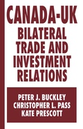 Cover: Canada-UK Bilateral Trade and Investment Relations - Palgrave Macmillan