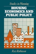 Cover: Housing Economics and Public Policy - Palgrave Macmillan