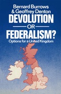 Cover: Devolution or Federalism - Palgrave Macmillan