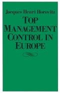 Cover: Top Management Control In Europe - Palgrave Macmillan